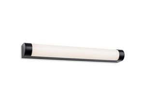 5036797154423 - Firstlight Products - Firstlight Lima Badezimmer led Wandleuchte 600mm Schwarz mit Opal Diffusor IP44