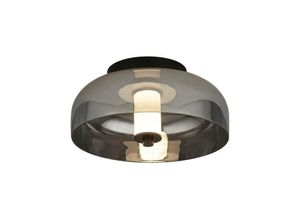 5053423175263 - - Suchscheinwerfer Frisbee 1 Light Led Flush Mattschwarz mit Rauchglas