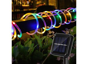 9114680738823 - TolleTour Tuyau lumineux solaire filaire Chaîne lumineuse de jardin LED Tuyau lumineux-Multicolore-20m 9114680738823 - TolleTour Tuyau lumineux solaire filaire Chaîne lumineuse de jardin LED Tuyau lumineux-Multicolore-20m