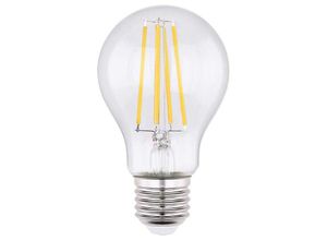 Image of Led Leuchtmittel Filament Birne Design transparent Glas Lampe Kugel 7 w 806 lm 2700 k warmweiß Leuchte silber