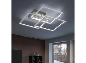Image of Etc-shop - Deckenlampe led Deckenlampe modern Deckenleuchte Wohnzimmer, glänzend, 1x led 25W 2200Lm 3000K, LxBxH 48x8,5x48 cm