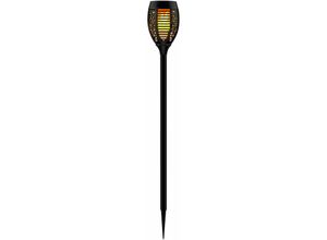 4059157313811 - Etc-shop - Solarlampen für Außen Fackeln led flammen led Solarfackeln Garten IP44 Akku Erdspieß Flammeneffekt schwarz Muster 53x led 408W 84Lm