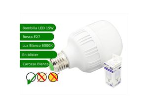 8435523817347 - Jandei - led -Glühbirne 15W E27 luz 6000ºK kalte Weiße led -Lampe E27 Standard