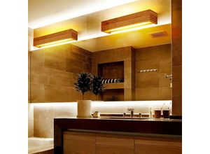 Image of 2 Stück LED-Wandleuchte aus Holz für den Innenbereich, LED-Wandleuchte für Wohnzimmer, Schlafzimmer, Treppen, Flur - Minkurow
