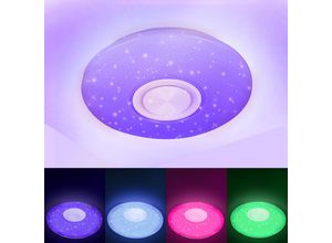 9441001240520 - TolleTour 36W LED Deckenleuchte mit Sternenhimmel-Effekt RGB-Beleuchtung blendfrei Lautsprecher und Bluetooth-Musik - RGB 9441001240520 - TolleTour 36W LED Deckenleuchte mit Sternenhimmel-Effekt RGB-Beleuchtung blendfrei Lautsprecher und Bluetooth-Musik - RGB