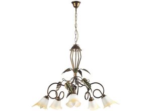 8030626527119 - Onli Lighting - Onli miranda Mehrarmige Pendelleuchte Antikgold Glasschirme