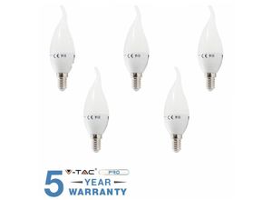 0619793863022 - Vtac - 5 LED-Glühbirnen E14 flame 4W 30 w v-tac bulb bulb lamp WIND-Natural 0619793863022 - Vtac - 5 LED-Glühbirnen E14 flame 4W 30 w v-tac bulb bulb lamp WIND-Natural