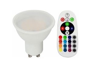 3800157646819 - V-tac - rgb led GU10 290 Lumen Leuchtmittel 35 Watt Farbwechsel Dimmbar Fernbedienung Vtac 2778