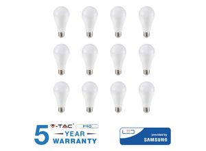 0604220597274 - Vtac - 12 led glühbirnen 15W E27 v-tac samsung natürliches warmweiss