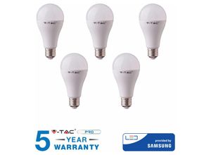 0604220598295 - Vtac - led glühbirnen 20 w E27 v-tac samsung natürlich warmweiss kalt 5 stück