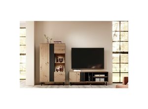 5905351287191 - Mediawand madici Wohnwand Vitrine und TV-Schrank 138 - Furnix