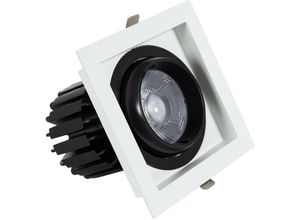 8445044071760 - LED-Downlight Strahler 18W COB Schwenkbar 360º Eckig Schnitt 125x125 mm CRI90 Expert Color Anti-Flicker KaltweißKaltweiß 6000K No Flicker