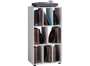 4051814376269 - Ebuy24 - Schaltino Regal retro für lp Platten Rack 8 Regale weiß - Weiß