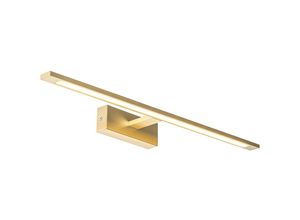 8718881142673 - Qazqa - Wandleuchte Messing 62 cm inkl led IP44 - Jerre - Gold Messing