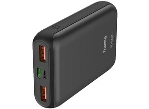 4047443486578 - hama 00201662 Power Pack PD10-HD 10000mAh 2x USB-A 1x USB-C für Schnellladen Anth