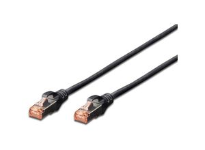 4016032321576 - DK-1644-005 BL RJ45 Netzwerkkabel Patchkabel cat 6 s ftp 050 m Schwarz Folienschirm Gesam - Digitus