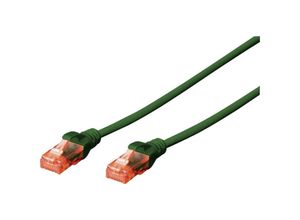 4016032387923 - DK-1617-050 G RJ45 Netzwerkkabel Patchkabel cat 6 u utp 500 m Grün mit Rastnasenschutz 1 s - Digitus