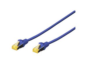 4016032326892 - DK-1644-A-0025 B RJ45 Netzwerkkabel Patchkabel cat 6a s ftp 025 m Blau Halogenfrei verdri - Digitus