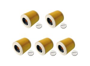 4068177107218 - Trade-shop - Patronen-Filter für Kärcher Dewalt Hoover Staubsauger ersetzt Kärcher 6414-5470 6414-5520 6414-7720 9755-2600 - 5 Stück