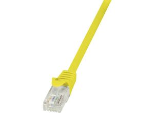 4052792024173 - CP2017U RJ45 Netzwerkkabel Patchkabel cat 6 u utp 025 m Gelb mit Rastnasenschutz 1 St - Logilink