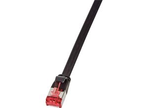 4052792039184 - CF2033S RJ45 Netzwerkkabel Patchkabel cat 6 u ftp 100 m Schwarz vergoldete Steckkontakte - Logilink