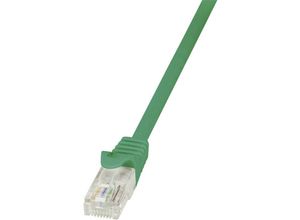 4052792023978 - CP2015U RJ45 Netzwerkkabel Patchkabel cat 6 u utp 025 m Grün mit Rastnasenschutz 1 St - Logilink