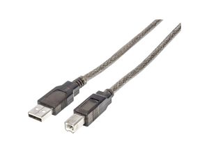 0766623152389 - USB-A to USB-B Cable 15m Male to Male Active Black 480 Mbps (USB 20) Built-in Chipset With Amplification Hi-Speed USB Three Year Warranty Polybag - USB-Kabel - USB zu USB Typ B - 15 m