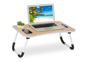 4052025431167 - Relaxdays Laptoptisch für Bett & Couch HxBxT 26 x 63 x 40 cm klappbarer Betttisch MDF Eisen Notebooktisch natur 4052025431167 - Relaxdays Laptoptisch für Bett & Couch HxBxT 26 x 63 x 40 cm klappbarer Betttisch MDF Eisen Notebooktisch natur