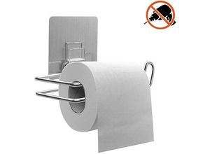 4059865081132 - Edelstahl Toilettenpapier Halter ohne Bohren selbstklebend WC Papier Klorolle