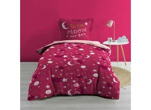 4059865140389 - Dynamic24 - 2tlg Wende Bettwäsche Baumwolle moonlight pink 140x200 cm 1644145