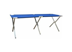 4057216032185 - Mobile Sales Table 205x67x70cm Folding Sales Stand Trade Fair Table Blue - blau