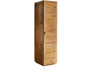 4251213511234 - Massivmoebel24de - Kleiderschrank Sheesham 48x61x200 braun geölt nature brown 502 - braun