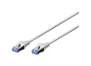 4016032213123 - DIGITUS Patch-Kabel RJ-45 (M) zu RJ-45 (M) 10m Kupfer SF UTP Cat 5e grau (DK-1531-100)