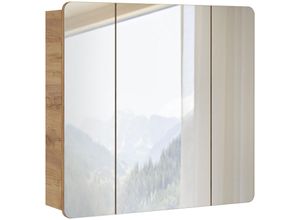 4251581575302 - Lomadox - Spiegelschrank 80 cm LUTON-56 in Wotan Eiche Nb Nb b h t ca 80 75 16 cm