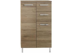 4251581540201 - Lomadox - Badezimmer Seitenschrank OSTENDE-66 in Sanremo Eiche Terra quer Nb - b h t 60 1005 33cm