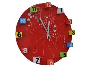 4250407372361 - Buri - Dekorative Wanduhr verschiedene Farben - Rot