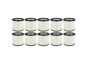 4065705017582 - vhbw 10x Faltenfilter kompatibel mit Rowenta RU33 RU 101 RU34 RU 105 RU35 RU37 RU38 RU39 RU36 Staubsauger - Filter Patronenfilter weiß