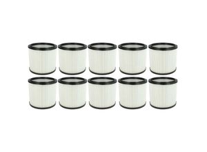 4062692382969 - 10x Faltenfilter kompatibel mit Rowenta ru 04 ru 01 ru 02 RU03 Bully ru 05 ru 100 ru 03 Staubsauger - Filter Patronenfilter weiß - Vhbw