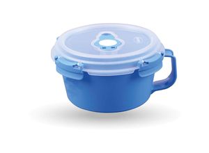 4059222066130 - Vorratsdose für Lebensmittel ( 850 ml ) - Blau - Frischhaltedosen Frühstücksschale BPA-Frei luftdicht Aufbewahrungsbox Meal Prep Box Schale - Blau