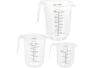 4260461479586 - Spetebo - Messbecher Set 3-teilig aus Kunststoff - 250 ml 500 ml 1000 ml - Messkanne