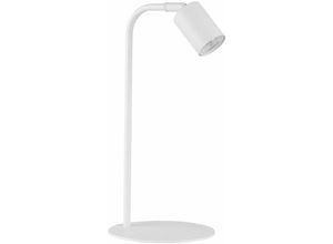 4255596630261 - Licht-erlebnisse - Schreibtischlampe Weiß 40 cm schwenkbar Metall Tischlampe - Weiß