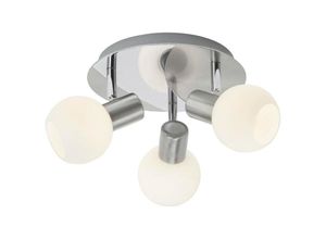 4004353164408 - Lampe Tiara Spotrondell 3flg eisen weiß 3x D45 E14 40W geeignet für Tropfenlampen (nicht enthalten) Köpfe schwenkbar - weiß - Brilliant