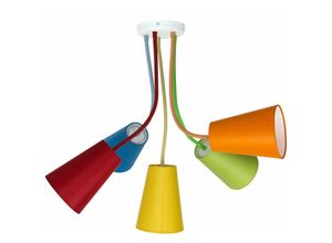 4251334820802 - Bunte Deckenlampe Kinderzimmerlampe flexible Arme 5flmg - Bunt