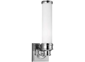 Image of Wandlampe Spiegelleuchte Lampe led Glas Badezimmerlampe IP44 chrom poliert weiß