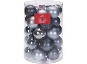 4260461479081 - Spetebo - Weihnachtskugeln 7cm Silber - 33 Stück - Christbaumkugeln Christbaumschmuck