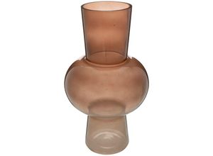 3560232686719 - Atmosphera - Vase Cloudy Glas - Bernstein - H40 cm Bernstein