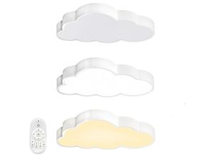 0722909779930 - Froadp - 48W Wolken Deckenleuchten für Kinder led Ultradünne Dimmbar Leuchten mit Fernbedienung Jungen & Mädchen Cartoon Lampe 500×280×53mm Dimmbar