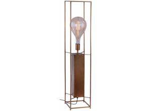 4059157246249 - Etc-shop - Stehleuchte Retro Standleuchte Wohnzimmerleuchte Vintage Beistelllampe Metall Messing mit Fußschalter LxBxH 20x20x99 cm