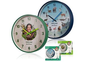 4007922084558 - FREEK VONK x BRESSER Kinder-Wanduhr Modell Tier