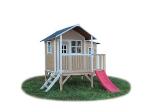 8718469468218 - Exit Toys Spielhaus Loft Natur ca 280 x 200 x 225 cm